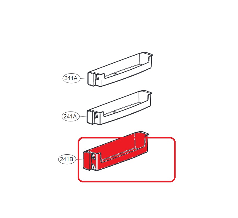 Vano Portaoggetti LG MAN62268506 Per Porta Frigo - Ricambio Originale, Facile Da Installare, Compatibile Con Vari Modelli LG