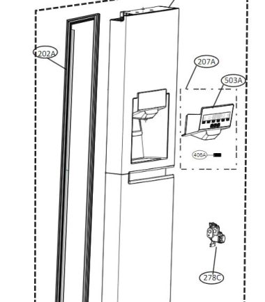 PUERTA DE CONGELADOR ADD76196331