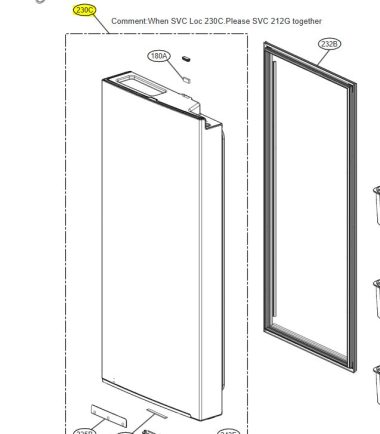 PUERTA DE FRIGORIFICO ADD75796002