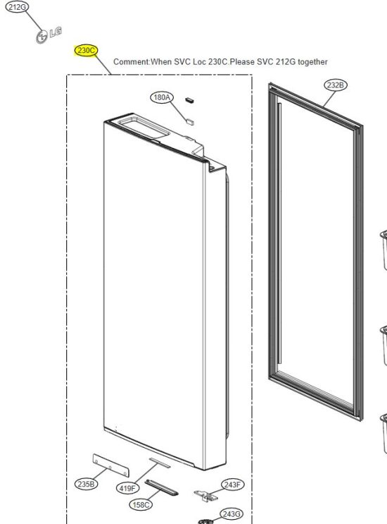 PUERTA DE FRIGORIFICO ADD75796002