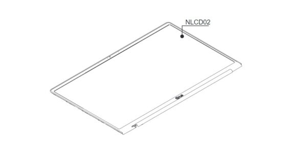 LCD Suprimo 14 FRONT Assy Silver ABQ76363702