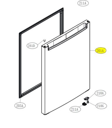 PUERTA DE CONGELADOR ADD76195943