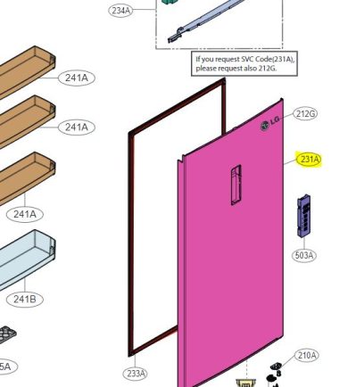 PUERTA DE REFRIGERADOR ADD76449615
