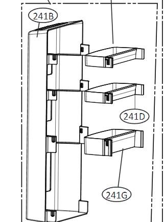 ESTANTE COMPLETO PARA PUERTA DE FRIGORIFICO ABQ75680401