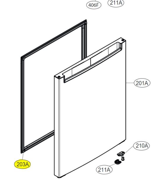 PUERTA DE CONGELADOR ADD76449532