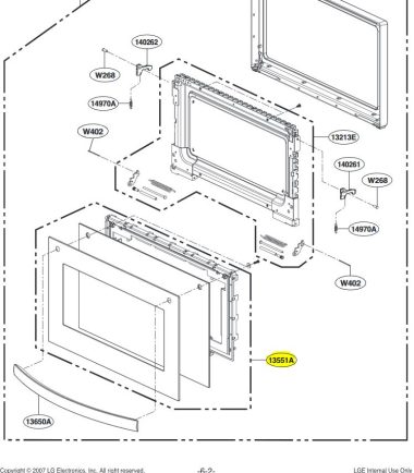 FRONTAL DE LA PUERTA AGL74732511