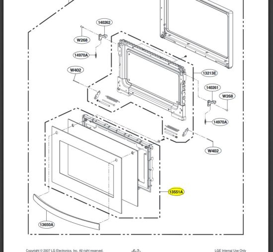 FRONTAL DE LA PUERTA AGL74732511