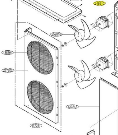 MOTOR DE VENTILADOR DE AA 4681A10030B