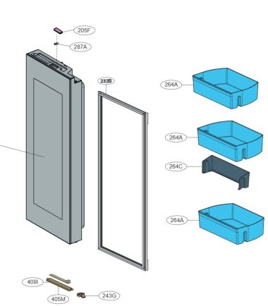 PUERTA DE FRIGORÍFICO ADD30046805