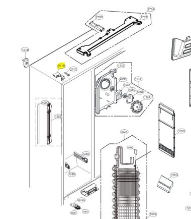 BISAGRA SUPERIOR IZQUIERDA AEH73477104