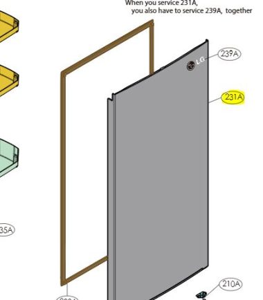 PUERTA DE FRIGORÍFICO ADD76439913