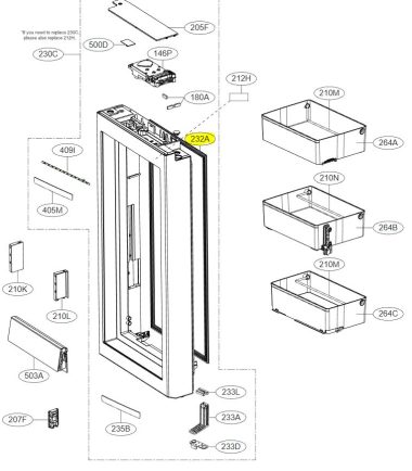 GOMA DE PUERTA SUPERIOR DERECHA ADX72930441