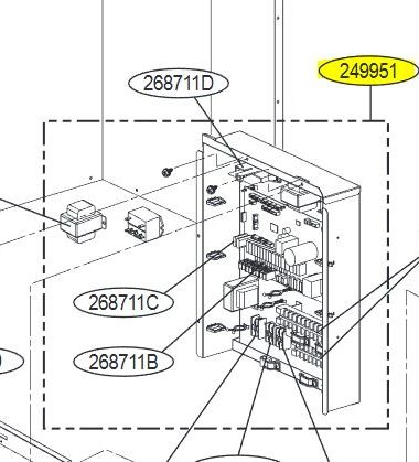 CAJA DE MÓDULO INTERIOR DE CONTROL ABQ76362302