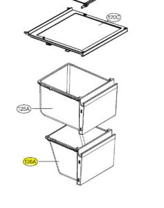 CAJÓN INFERIOR DE FRIGORÍFICO AJP73894503