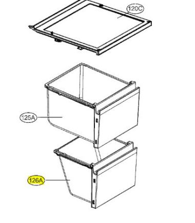 CAJÓN INFERIOR DE FRIGORÍFICO AJP73894503