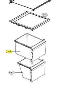 CAJÓN SUPERIOR DE FRIGORÍFICO AJP73894503