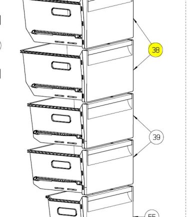 CAJÓN SUPERIOR DEL FRIGORIFICO K2330455