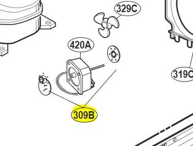 SOPORTE DE MOTOR VENTILADOR ABQ76700924